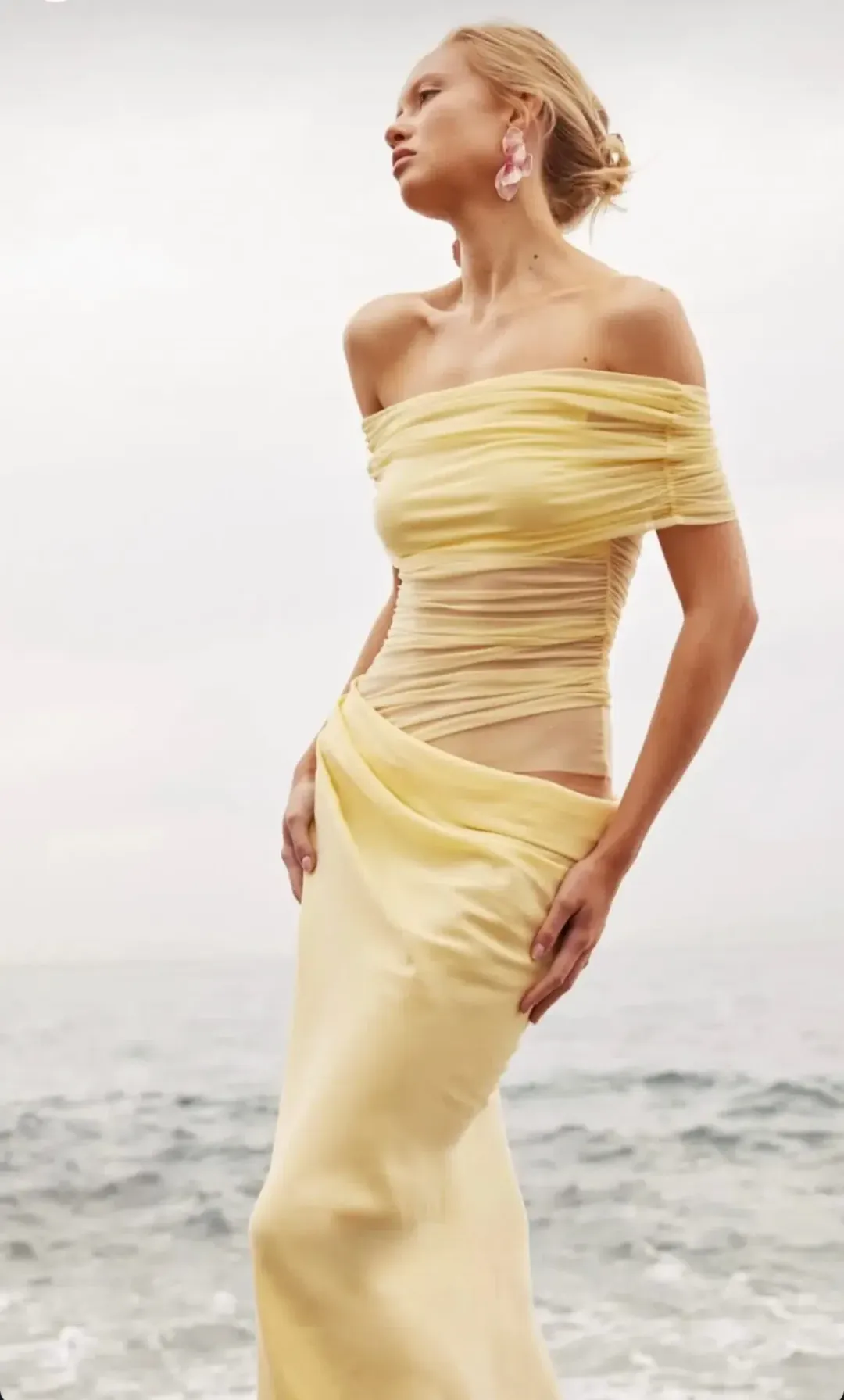 Benni Nico Maxi Dress Butter Size 10 for rent on The Volte - main image