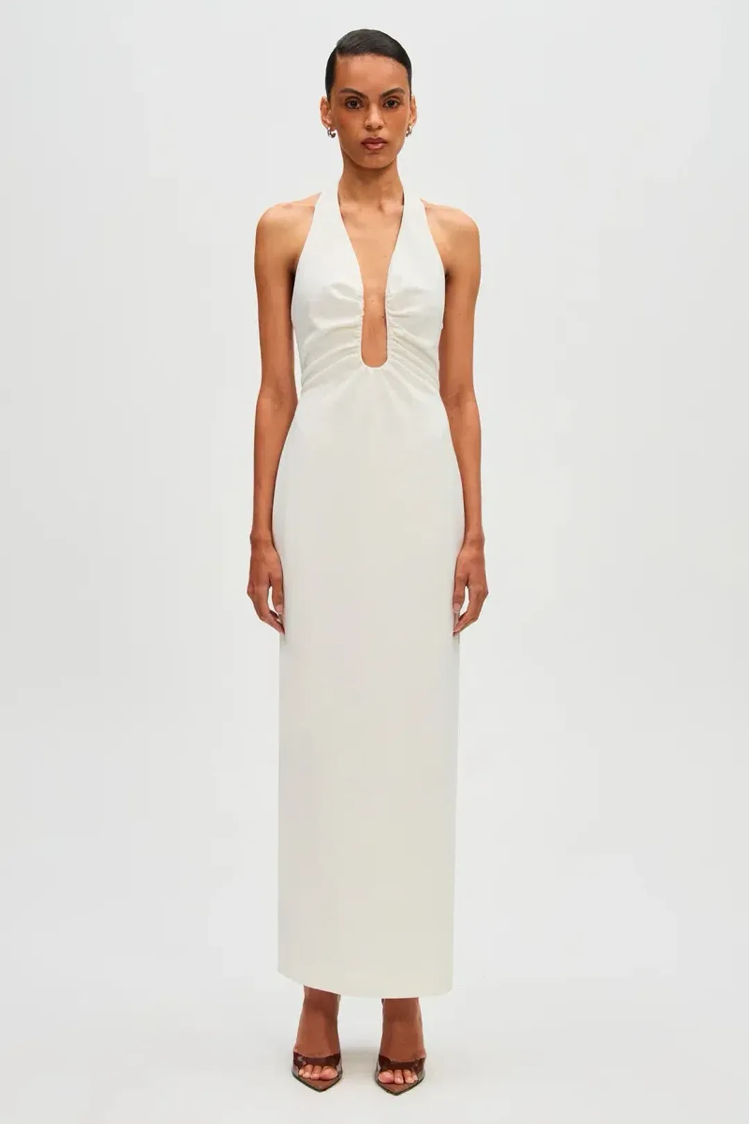 Misha Alusia Maxi Dress White Size 8 for rent on The Volte - main image
