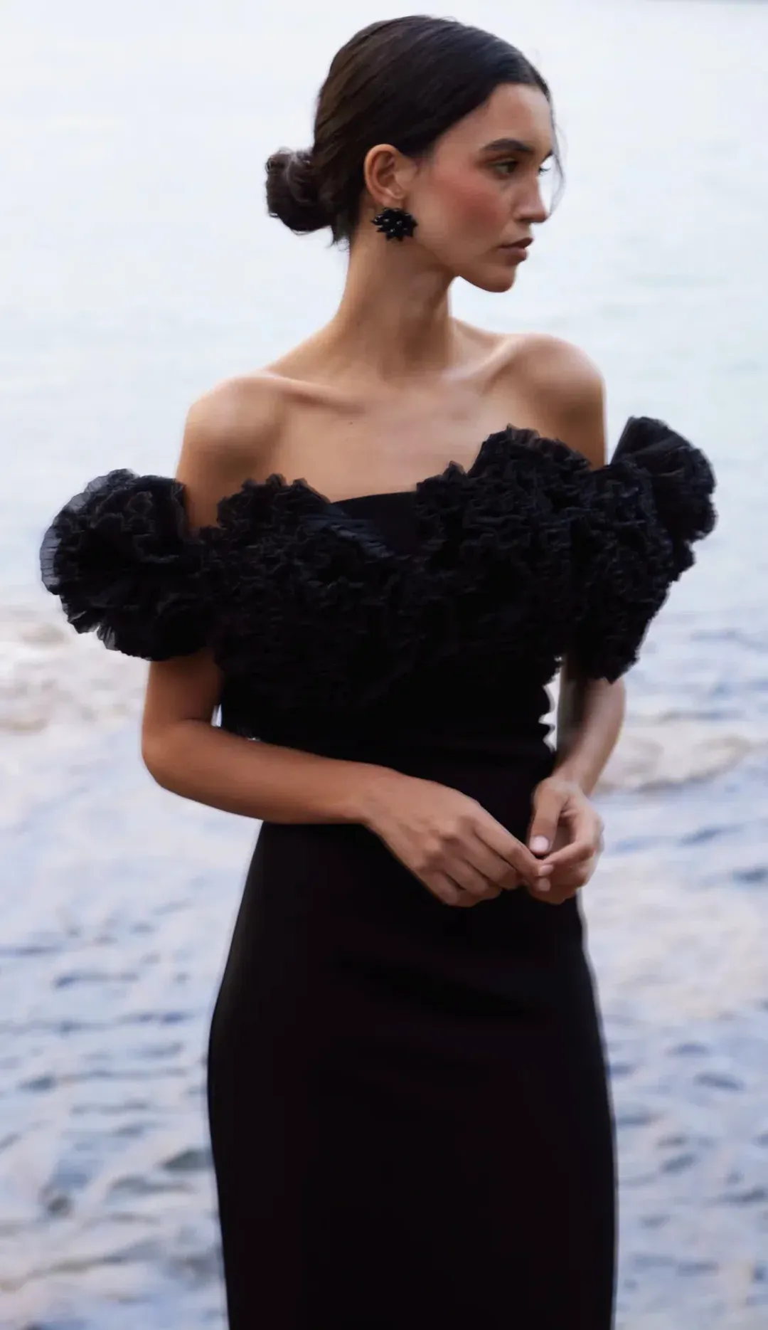 Sonya Moda Sorrento Gown Dress Black Size 8 for rent on The Volte - main image