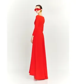 Solace London The Shayla Maxi Dress in Red Size AU 16 for rent on The Volte - image 3