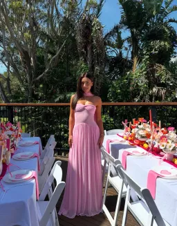 Raphaella Santana Ophelia Maxi Dress Pink Size AU8 for rent on The Volte - image 4