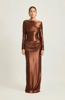 Tojha Hadleigh Maxi Dress Brown Size S / AU 8 for rent on The Volte - image 2