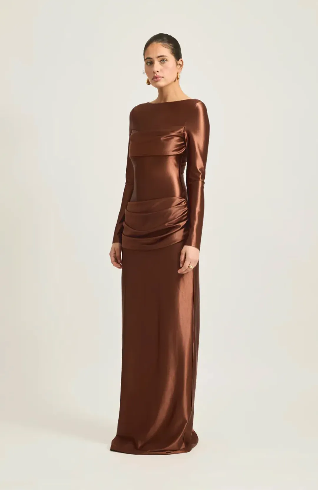 Tojha Hadleigh Maxi Dress Brown Size S / AU 8 for rent on The Volte - main image