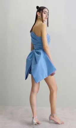 Rachel Gilbert Marco Mini Dress Blue Size 1 Small/AU 8 for rent on The Volte - image 2