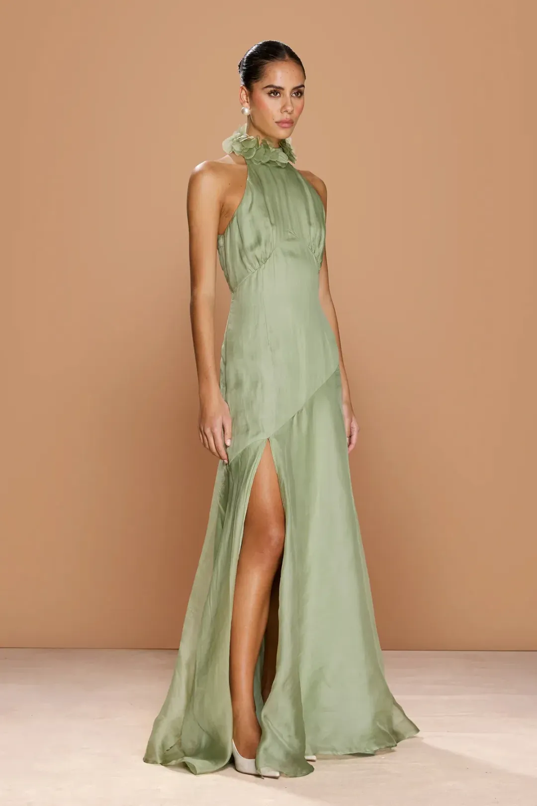 Sonya Moda Noelle Maxi Gown Green Size 8 for rent on The Volte - main image