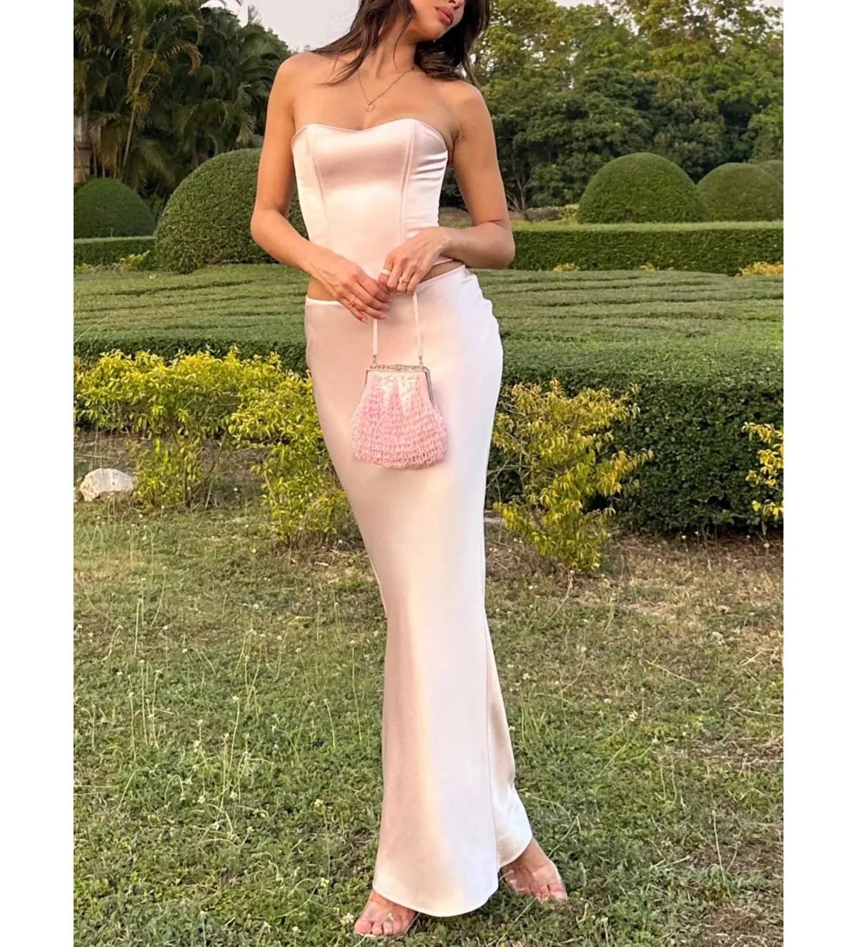 Cherie Savannah Set Pink Size XS/AU 6 for rent on The Volte - main image