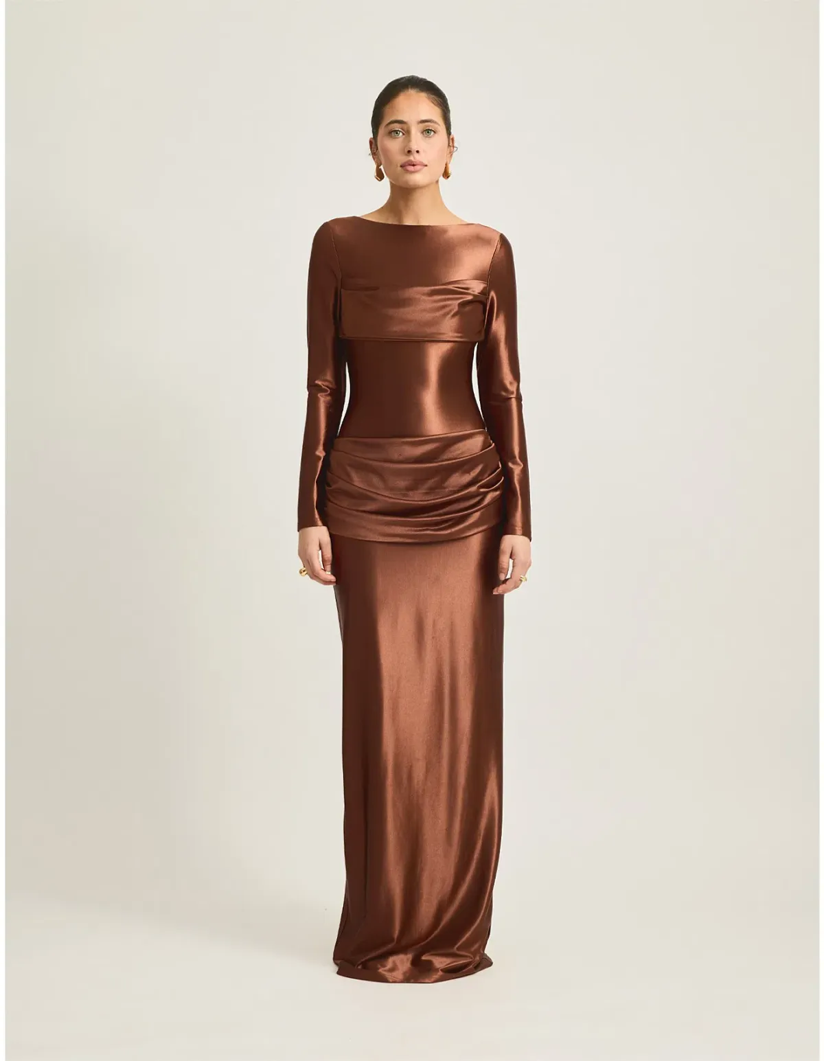 TOJHA Hadleigh Maxi Dress in Sierra Brown Size 10/M for rent on The Volte - main image