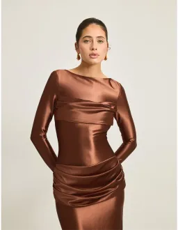 TOJHA Hadleigh Maxi Dress in Sierra Brown Size 10/M for rent on The Volte - image 2