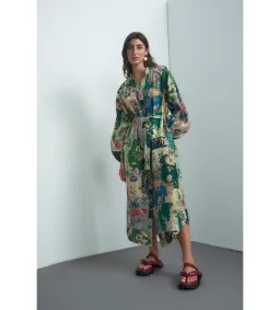 Alemais Loretta Patchwork Shirt Dress Floral Size 10 for rent on The Volte - image 1
