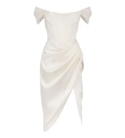 House Of CB Loretta Midi Dress Ivory Size 8/XS for rent on The Volte - image 6