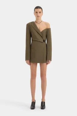 Sir the Label Sartoria Mini Dress in Chocolate Marle Size 8  for rent on The Volte - image 1