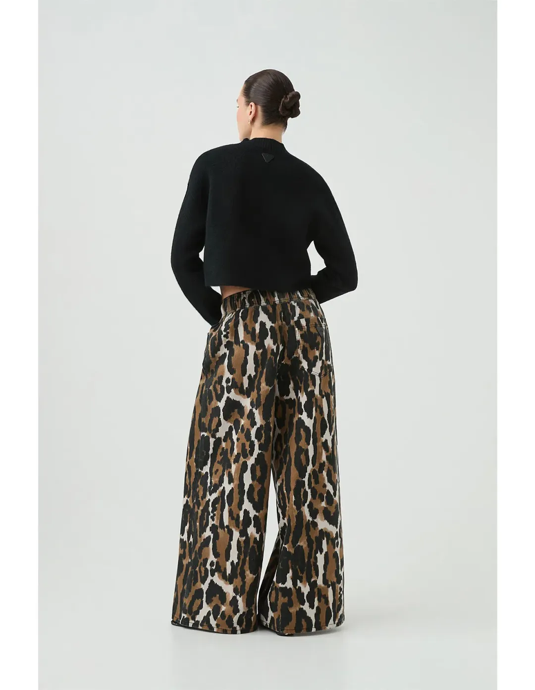 Aje Sienna Denim Jeans Animal Print for rent on The Volte - main image