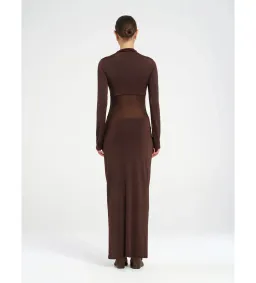Benni Dora Maxi Dress in Chocolate Size 10 for rent on The Volte - image 3