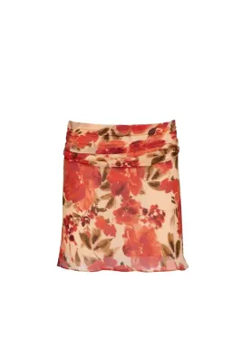 lsabelle Quinn Lucia Mini Skirt and Reina Reversible Top Camellia Floral Size 6 for rent on The Volte - image 6