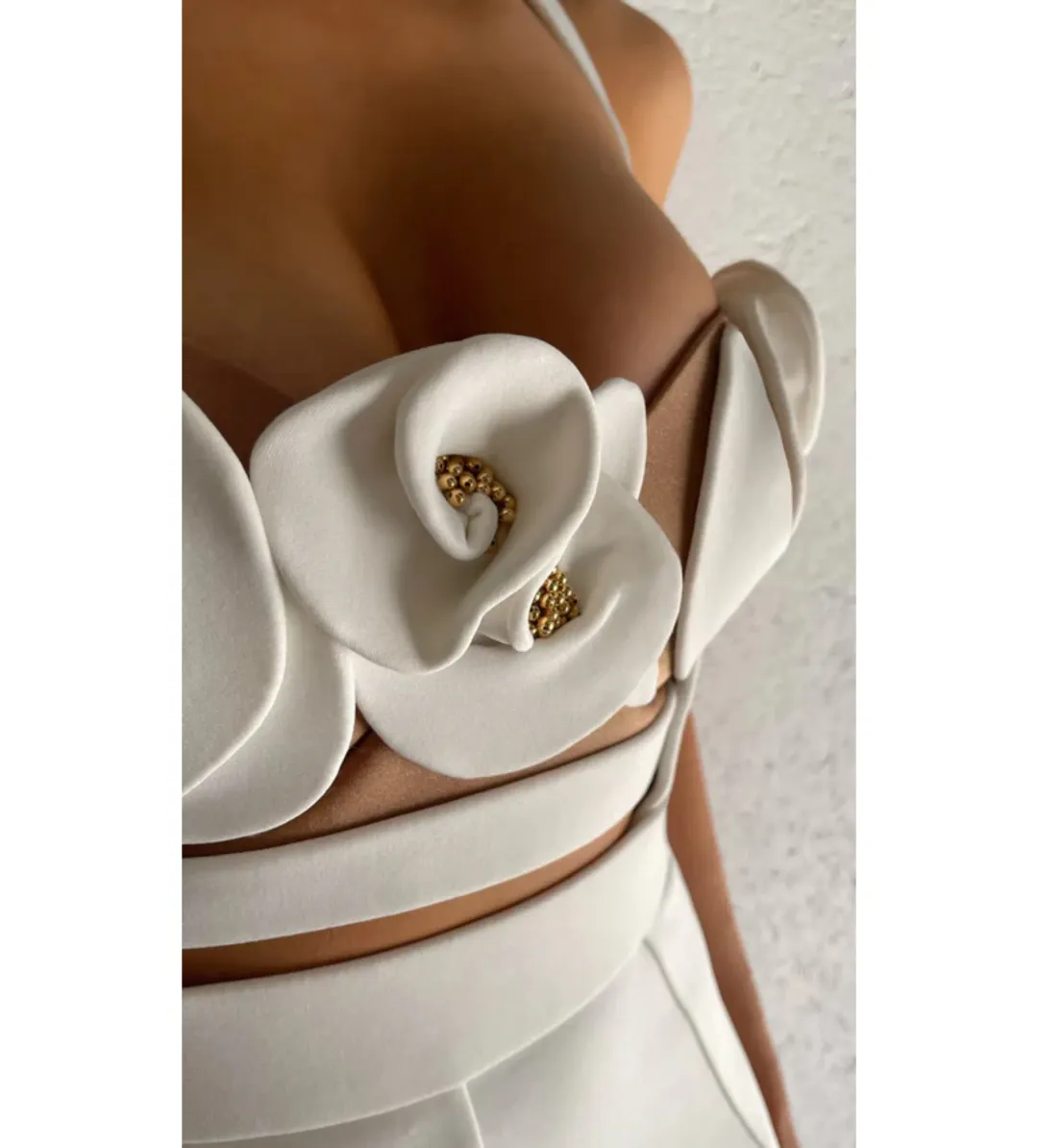 Galanni Amabella Gown White Size 6 for rent on The Volte - main image