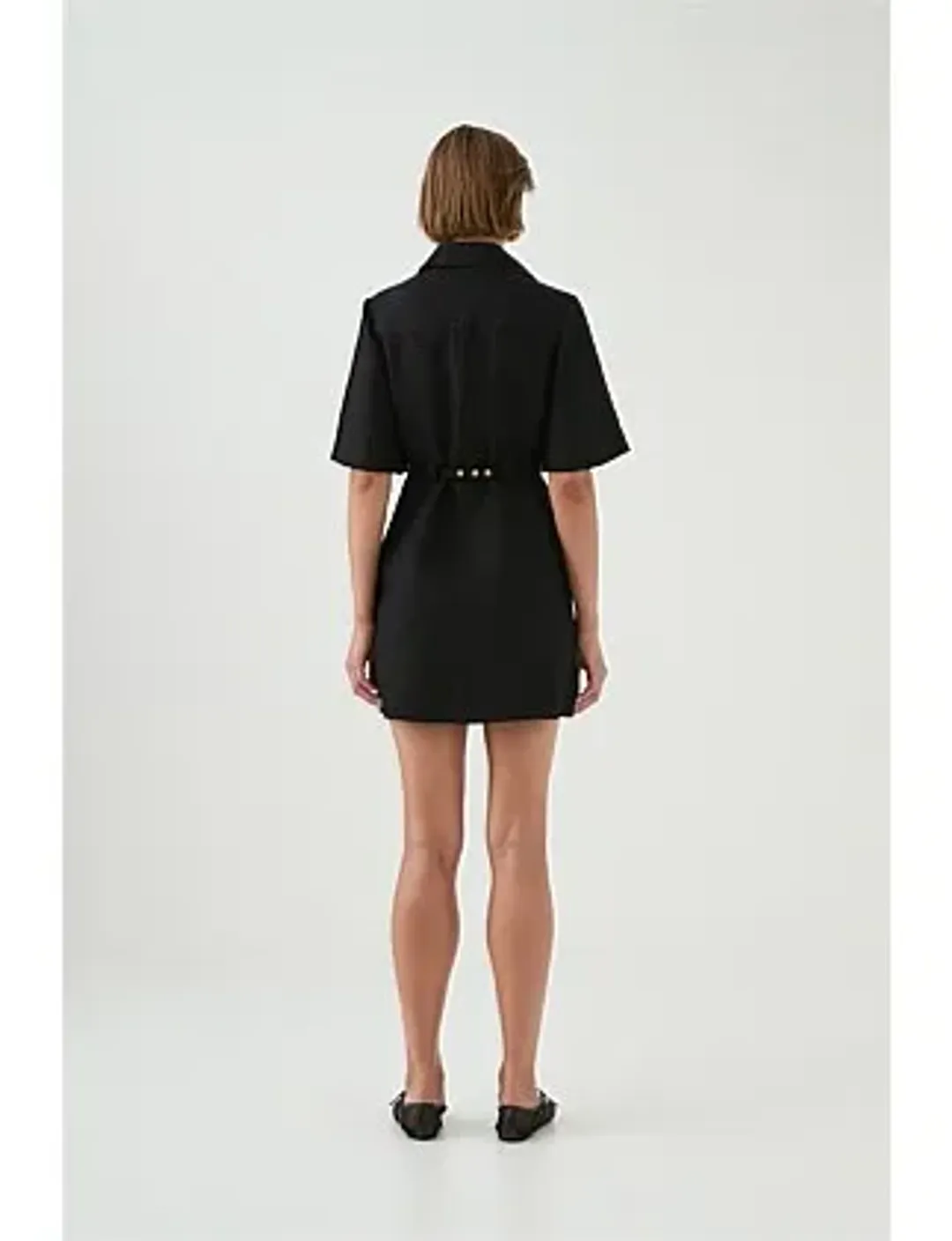 AJE Ana Mini Dress Black Size 8/S for rent on The Volte - main image