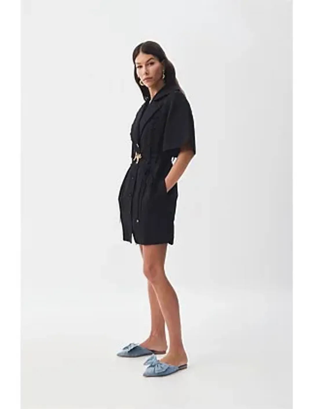 AJE Ana Mini Dress Black Size 8/S for rent on The Volte - main image