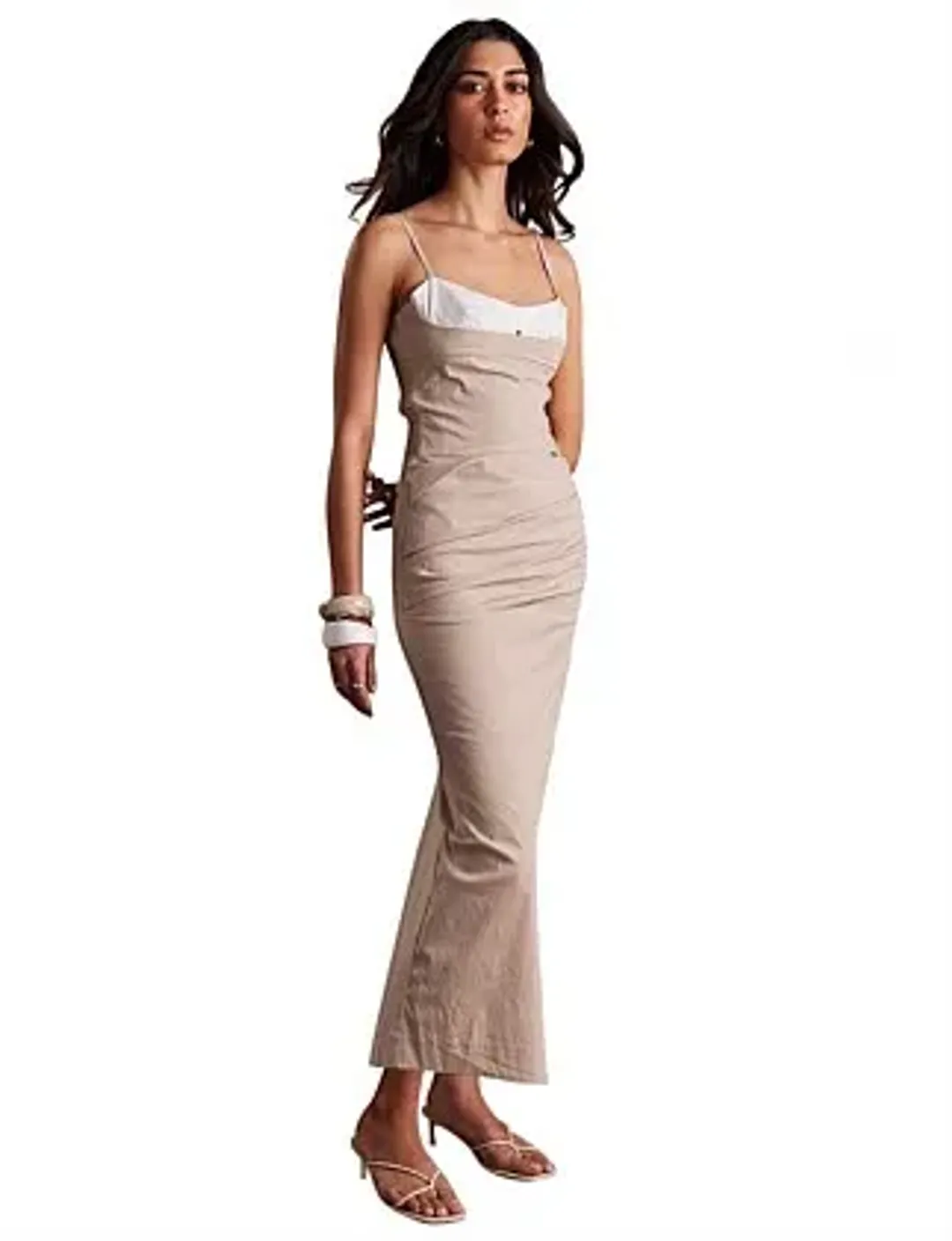 Sovere Studio Beguile Dress Milk Tea Size 14 for rent on The Volte - main image