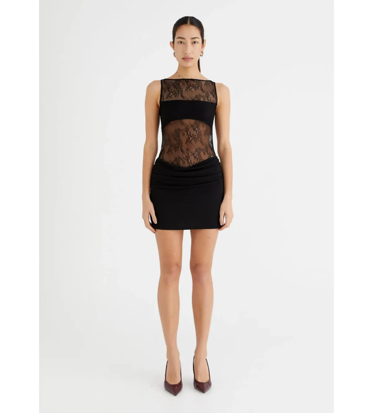 Benni Raffy Mini Dress Black Size 8  for rent on The Volte - main image
