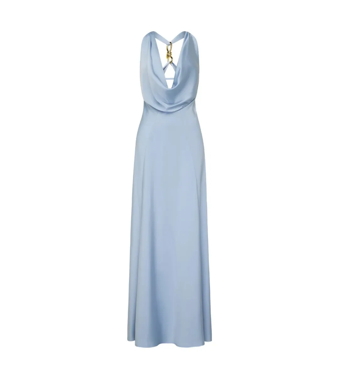 Manning Cartell Charmed Cowl Slip Maxi Dress Dove Blue Size AU 6 for rent on The Volte - main image