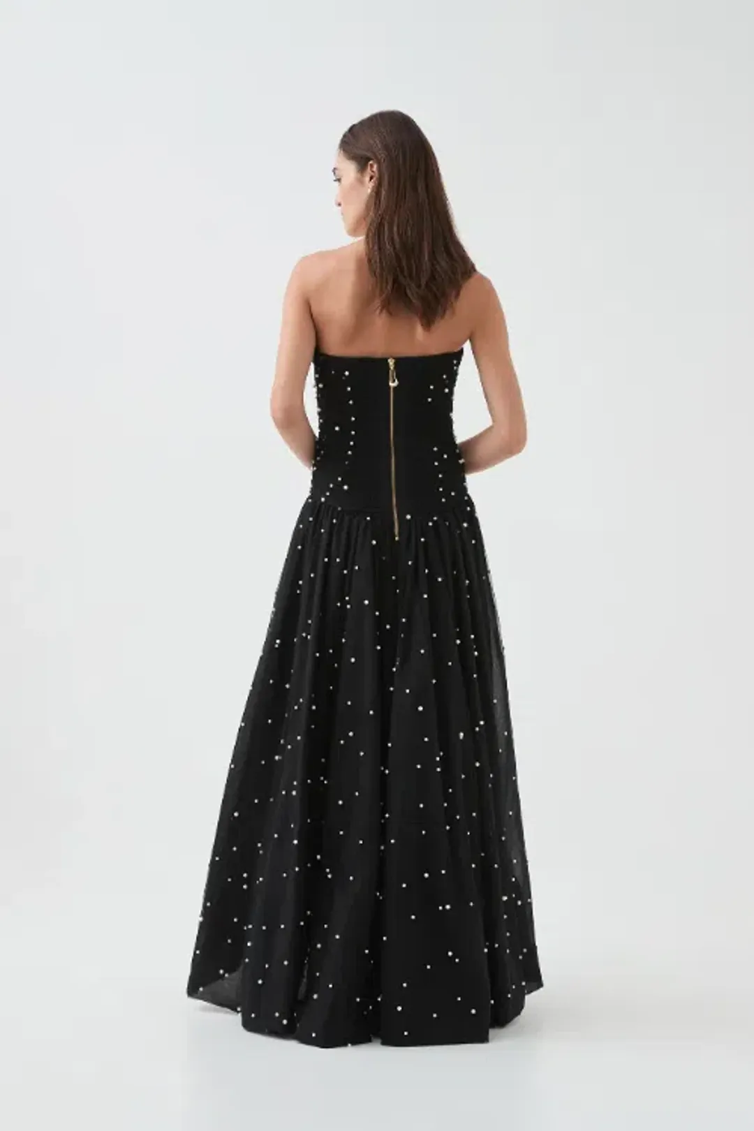 Aje Juniper Gown Black Size 8 for rent on The Volte - main image