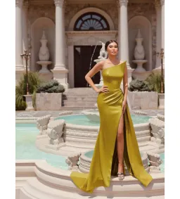 Vlora & Kaltrina Elysium Bexley Maxi Gown Olive Green Size 10 for rent on The Volte - image 1