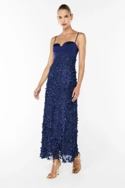 Manning Cartell Enchantment Slip Maxi Dress Navy Blue Size 8  for rent on The Volte - image 2
