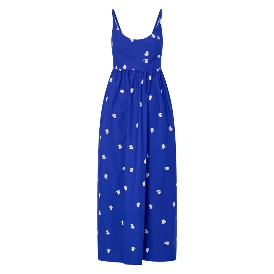 Oroton Embroidered Fruit Sundress in Cotton Size AU 8 for rent on The Volte - main image