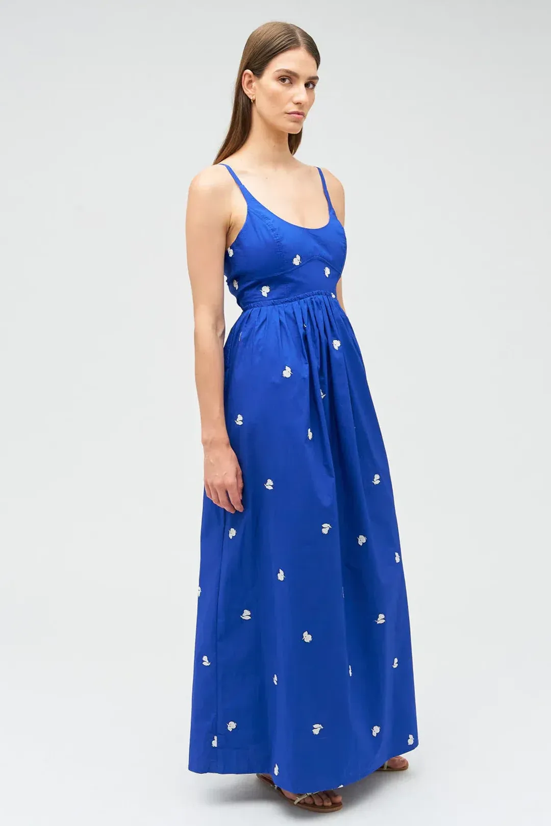 Oroton Embroidered Fruit Sundress in Cotton Size AU 8 for rent on The Volte - main image