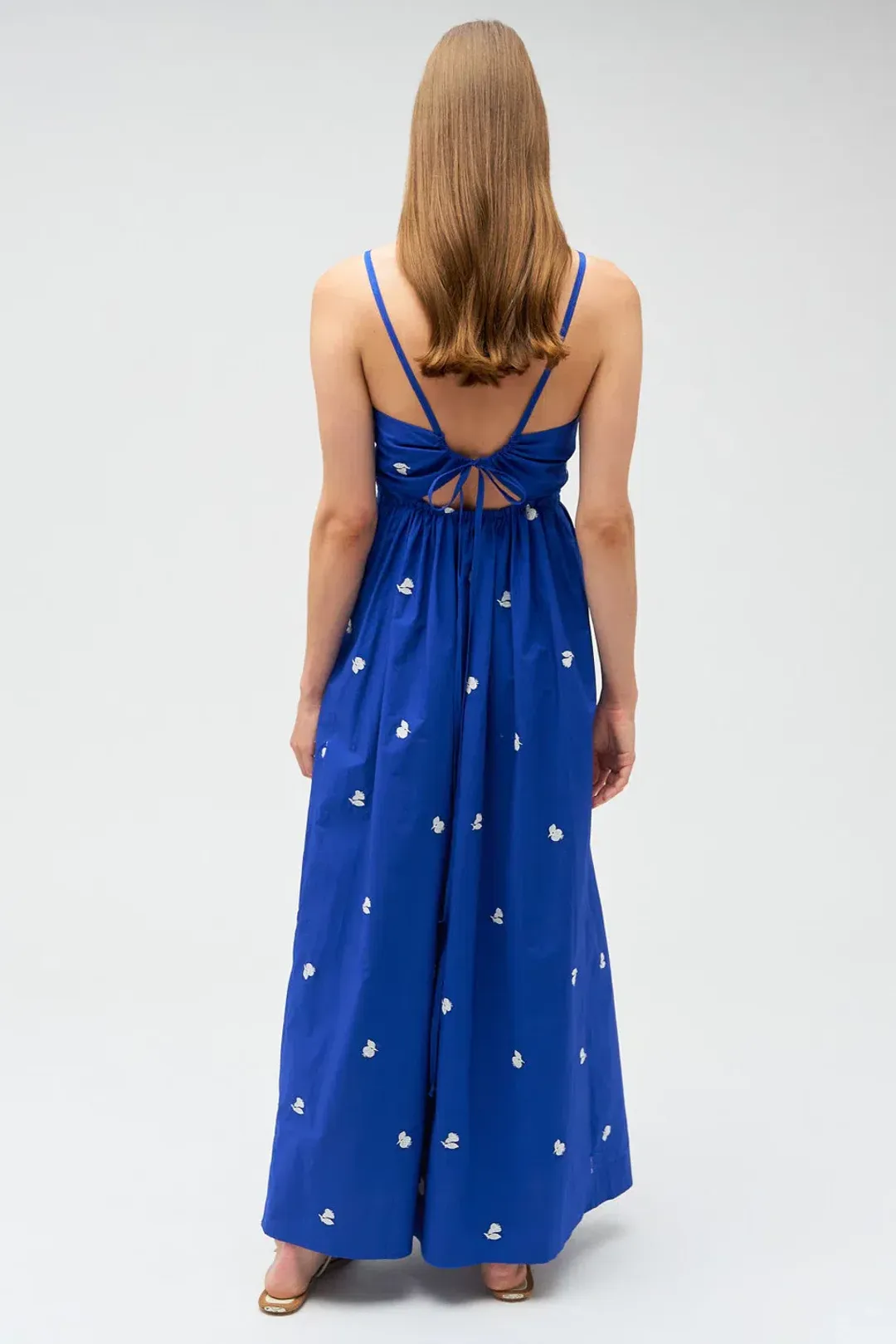 Oroton Embroidered Fruit Sundress in Cotton Size AU 8 for rent on The Volte - main image