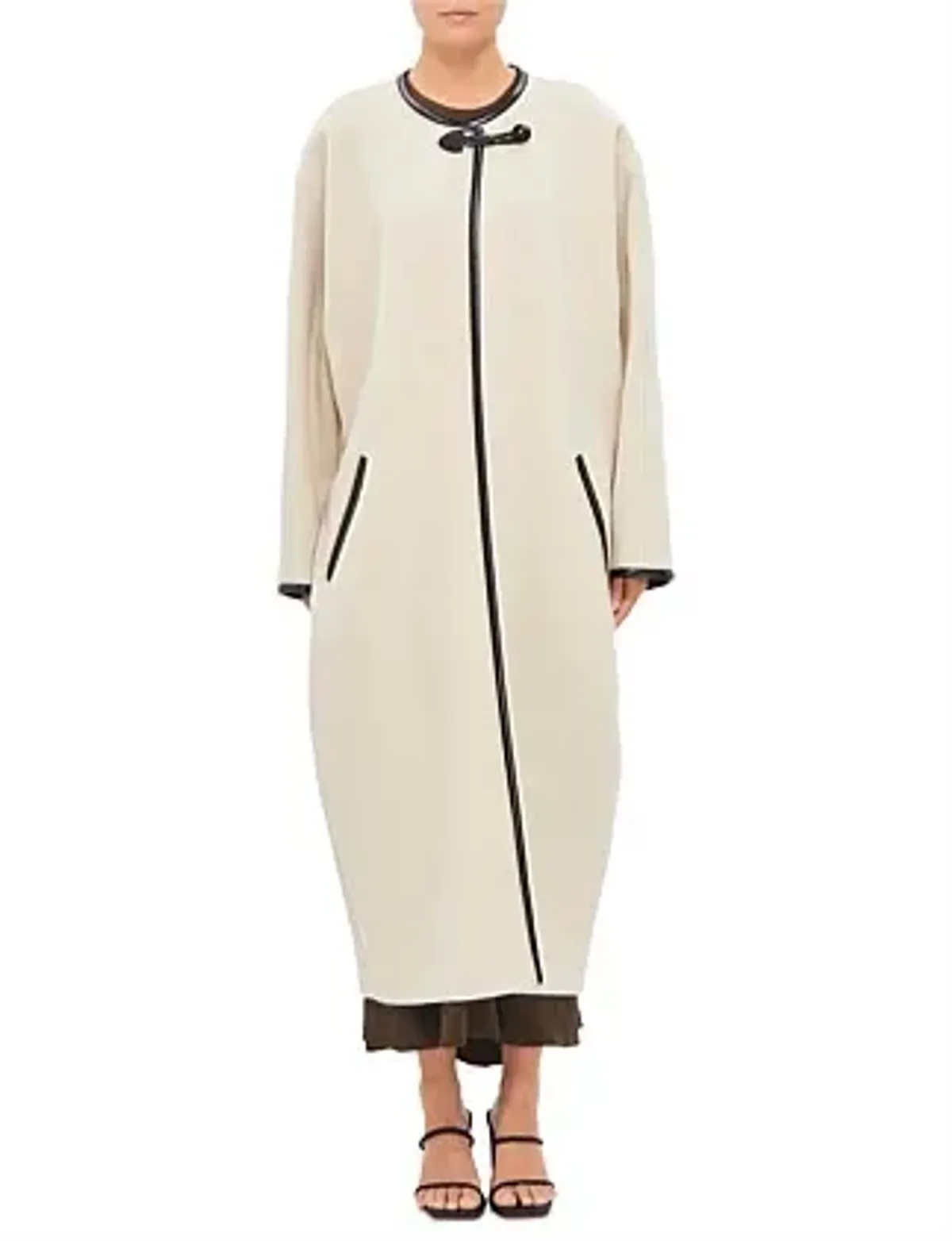 Isabel Marant Elza Coat Ecru Size 10/M for rent on The Volte - main image