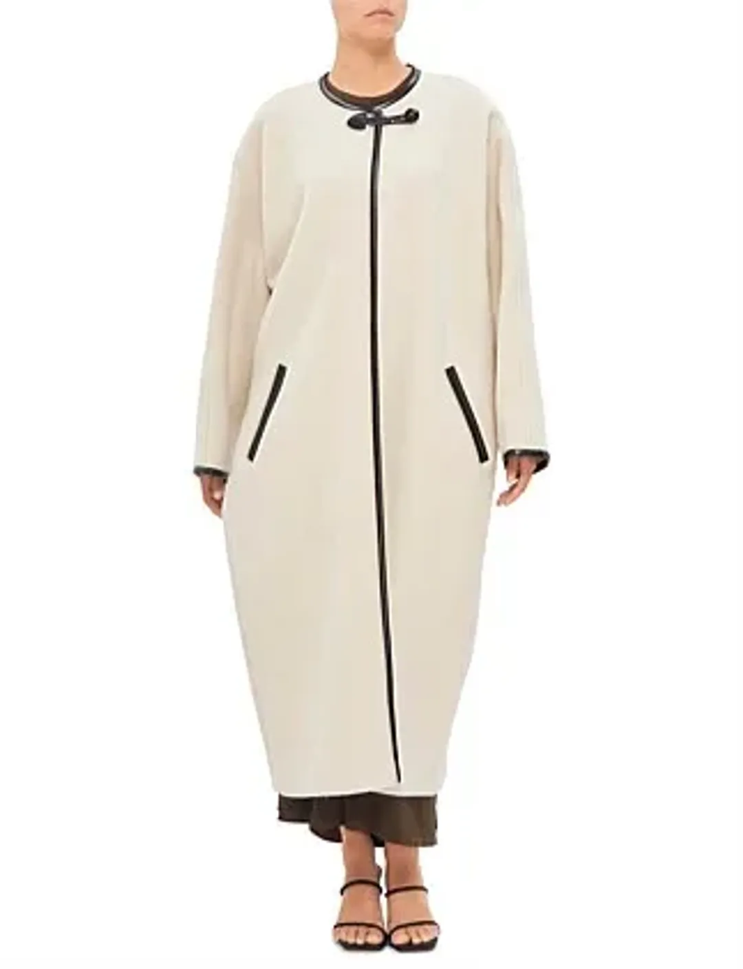 Isabel Marant Elza Coat Ecru Size 10/M for rent on The Volte - main image