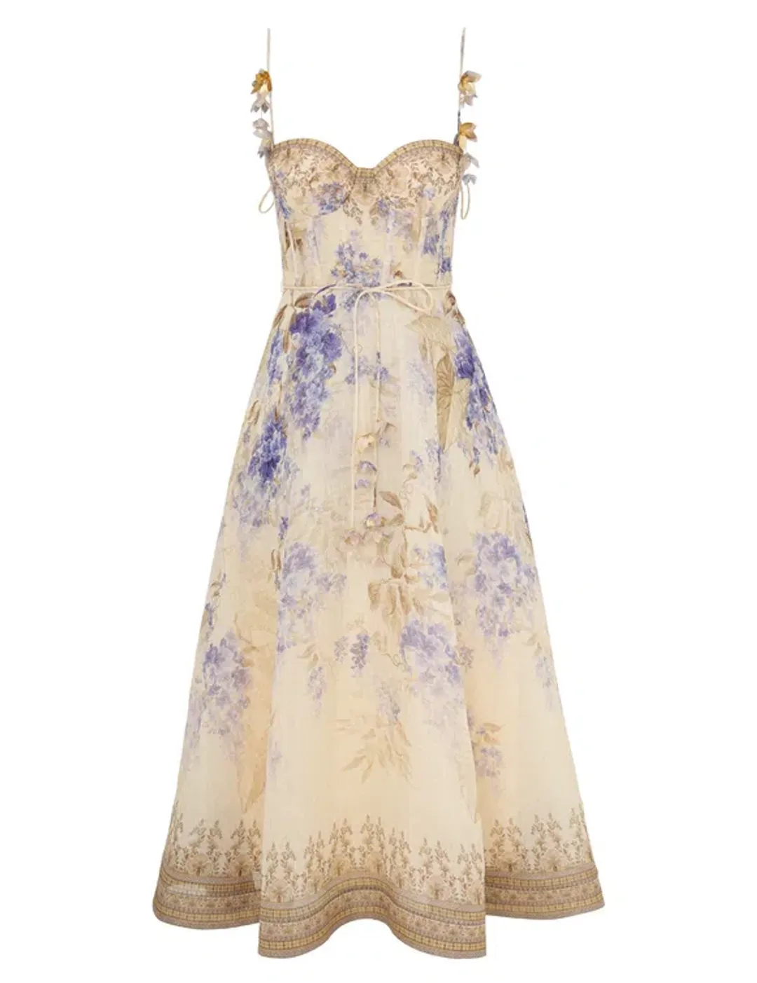 Zimmermann Dawning Picnic Dress Lilac Floral size 3 / AU10-12 for rent on The Volte - main image