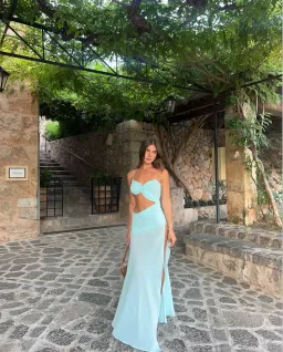 Natalie Rolt Dahlia Maxi Dress Blue Size 0 / AU 6 for rent on The Volte - image 2