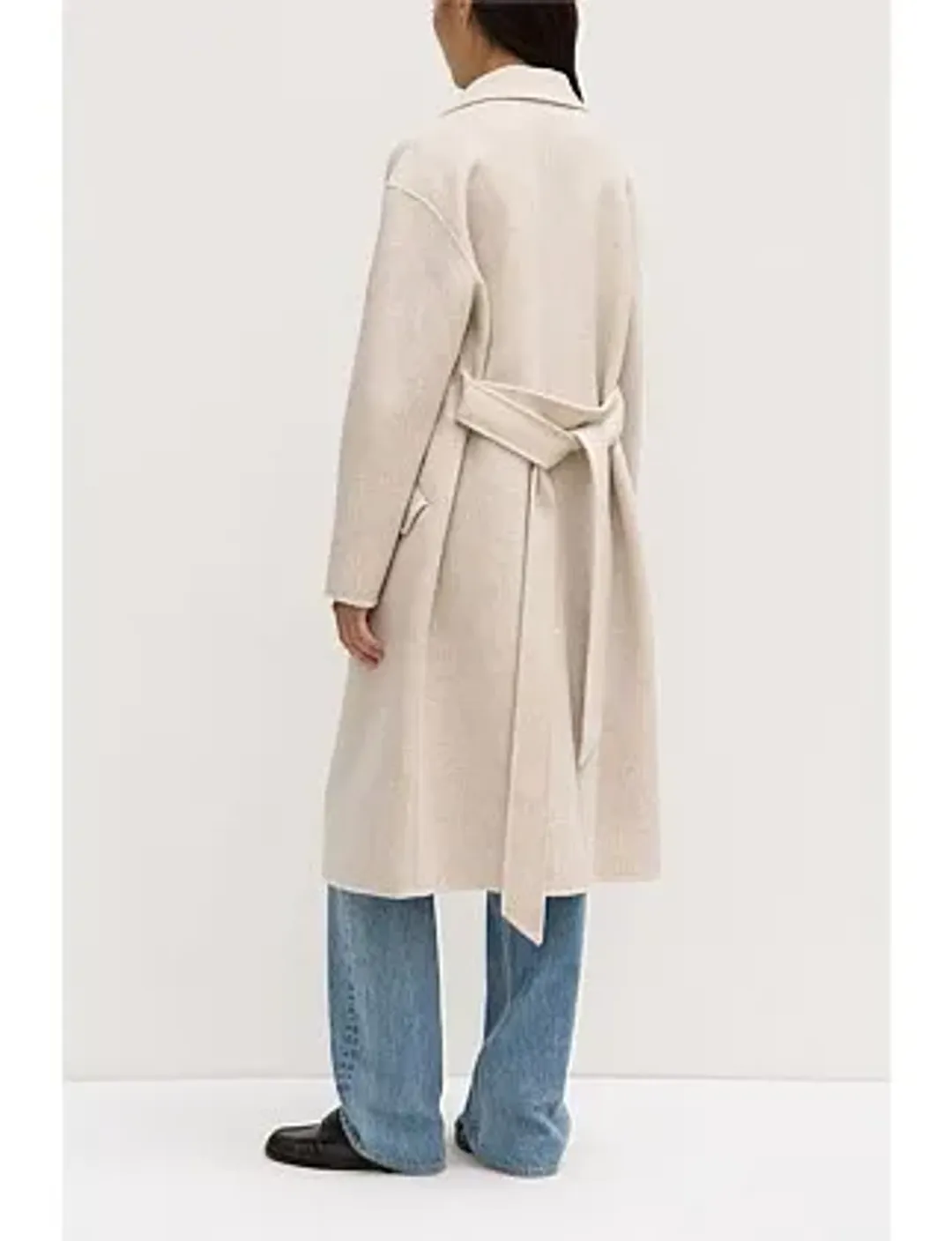 Assembly Label Sadie Single Breasted Wool Coat Oat Marle Size 10/M for rent on The Volte - main image