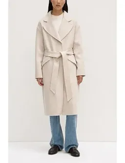 Assembly Label Sadie Single Breasted Wool Coat Oat Marle Size 10/M for rent on The Volte - image 1
