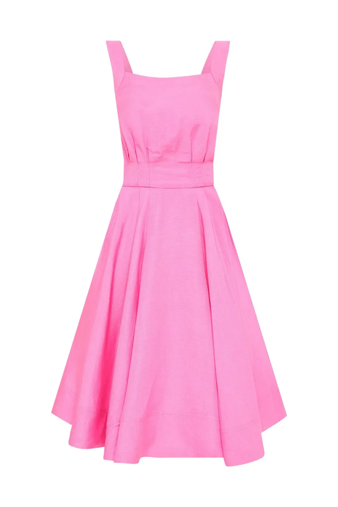 Aje Clara Tie Back Mini Dress Protea Pink Size 10  for rent on The Volte - main image