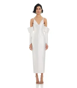 Eliya the Label Annalise Midi Dress in White Size S / AU 8 for rent on The Volte - image 2