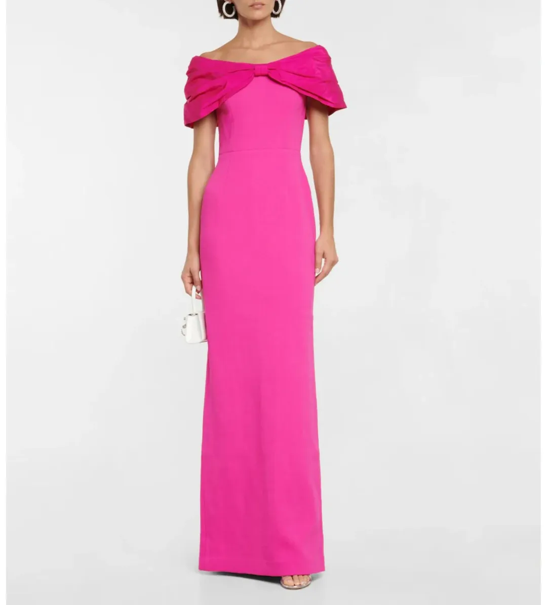 Rebecca Vallance Cupids Bow Gown Maxi Dress in Pink Size Small/ AU 8 for rent on The Volte - main image