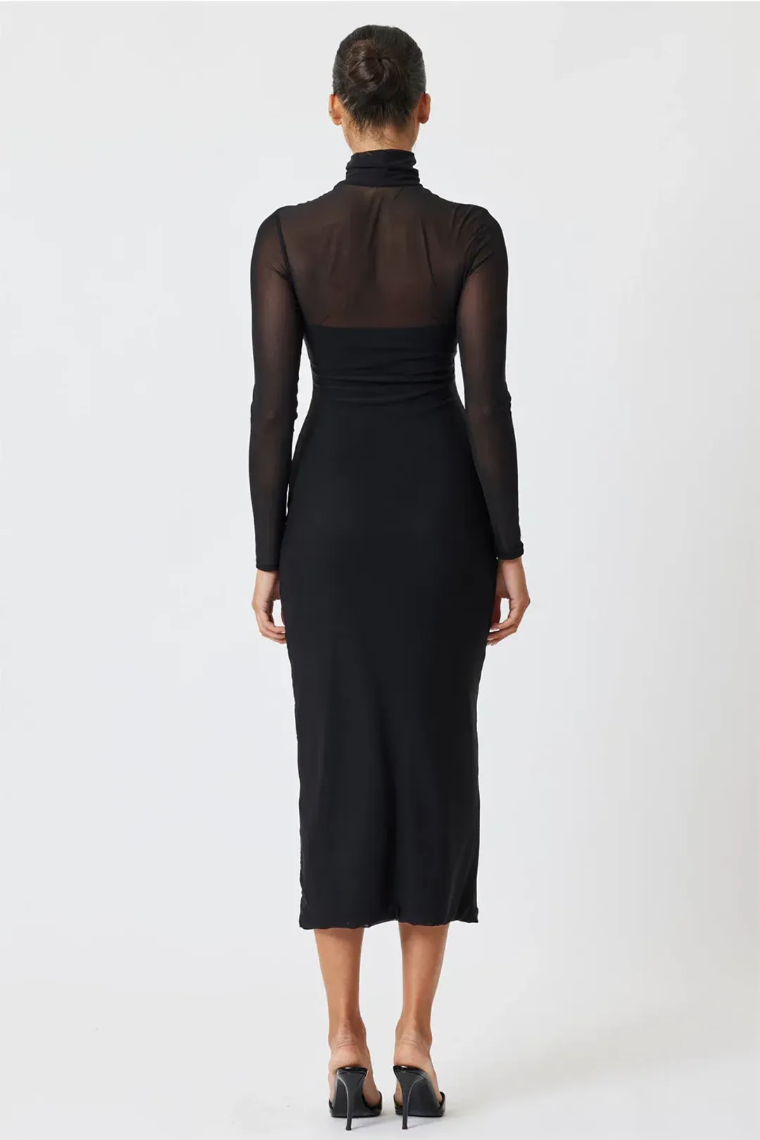 Bianca and Bridgett Olivia Midi Dress Black Size 14 for rent on The Volte - main image