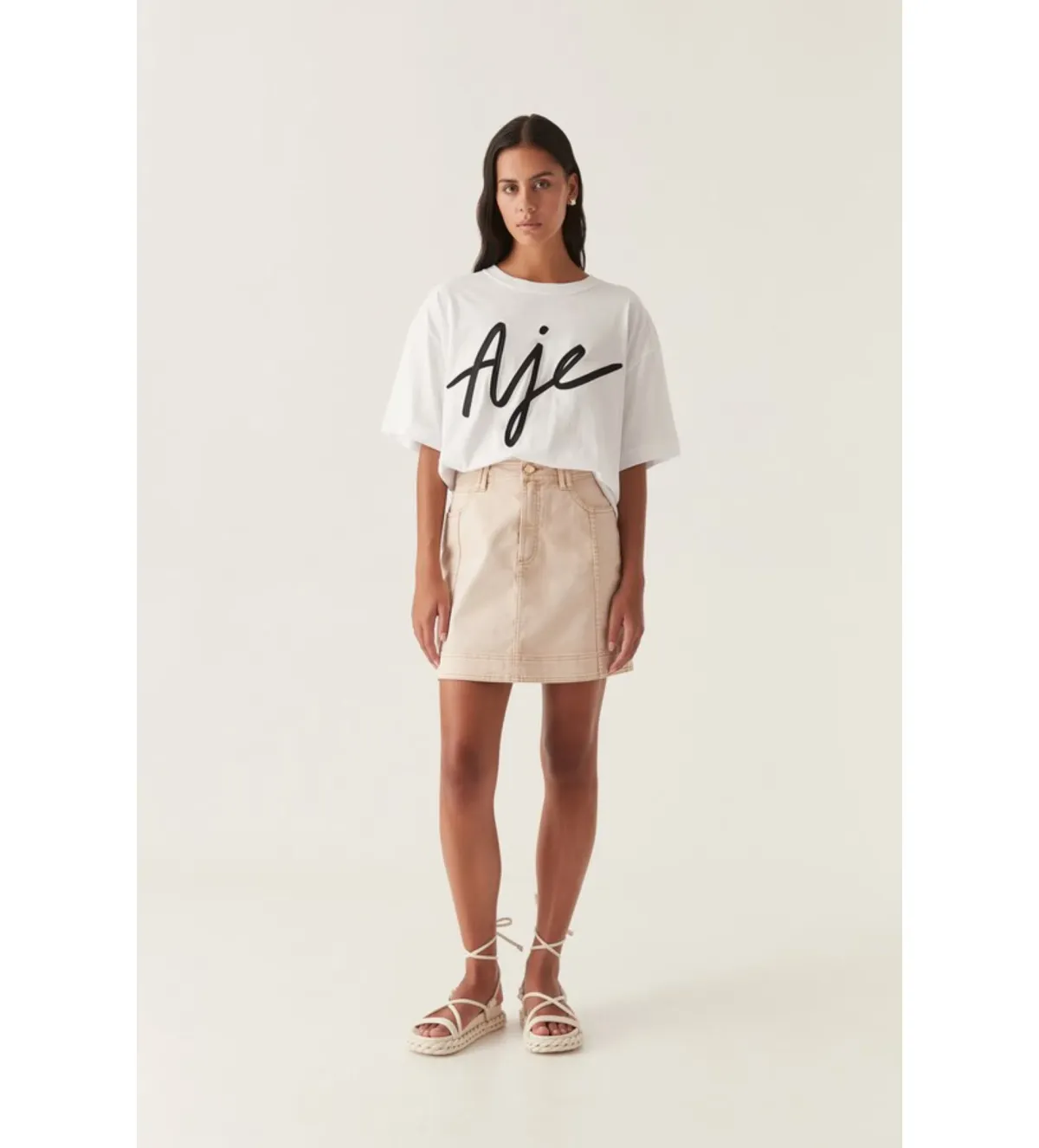 Aje Equation Logo Tee White for rent on The Volte - main image
