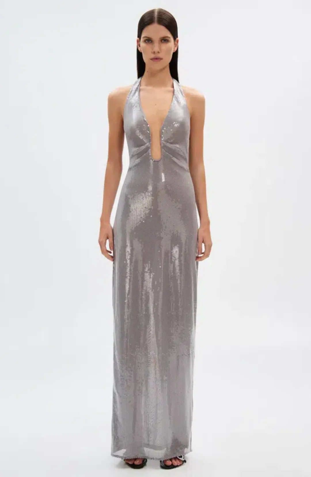 Misha Alusia Sequin Maxi Dress Size 8  for rent on The Volte - main image