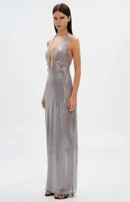 Misha Alusia Sequin Maxi Dress Size 8  for rent on The Volte - image 2