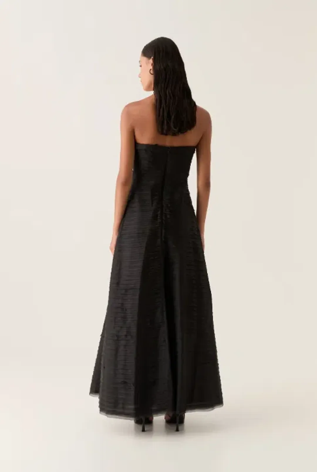 Aje Soundscape Maxi Dress Black Size 8 for rent on The Volte - main image