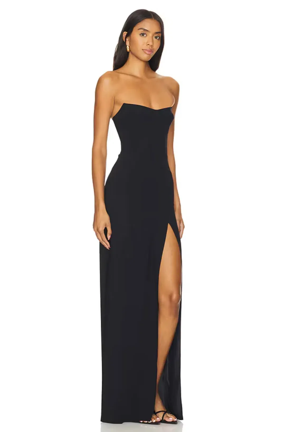 Amanda Uprichard  Ivy Maxi Gown Black Size S / Size 8 for rent on The Volte - main image