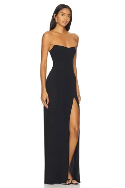 Amanda Uprichard Ivy Maxi Gown Black Size M / Size 10 for rent on The Volte - image 2