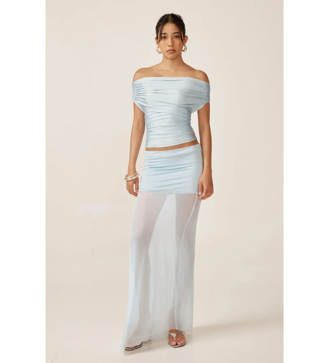 Ance Gria Grace Set Sky Blue Size S AU 8 for rent on The Volte - main image