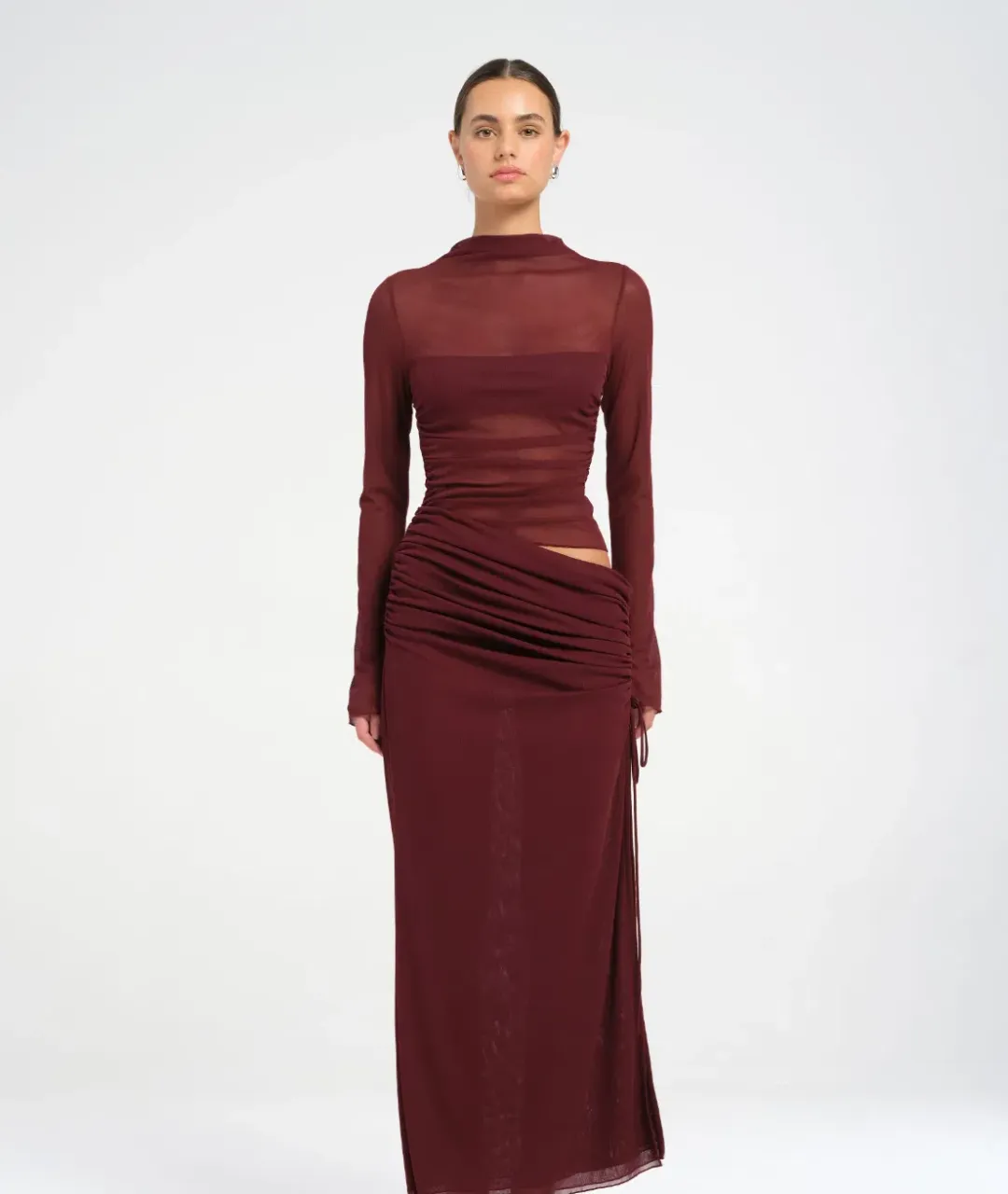 BENNI Mable Maxi Dress Plum Size S AU 8 for rent on The Volte - main image