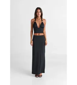Sasha Therese Cleo Top and Maxi Skirt Set Black Size M AU 10 for rent on The Volte - image 1