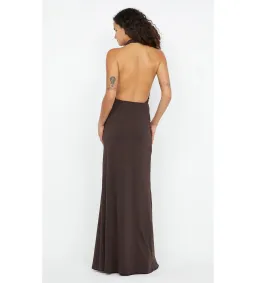 Bec and Bridge Nessie Maxi Dress in Brown Size 10 for rent on The Volte - image 3